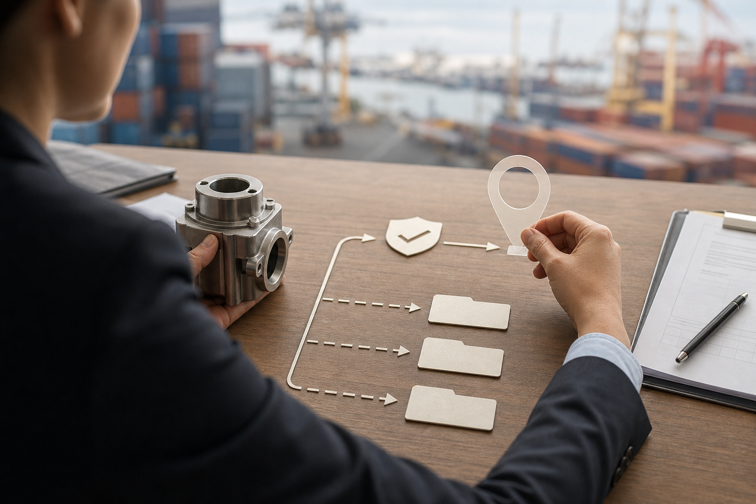 Compliance specialist compares equipment model, item classification, and destination eligibility.